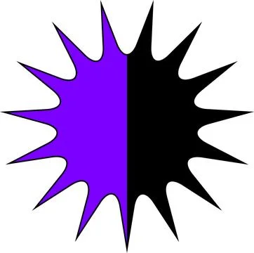 Minimal geometric linear star shape on white background Stock Illustration