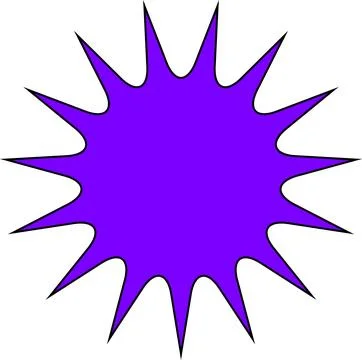 Minimal geometric linear star shape on white background Stock Illustration