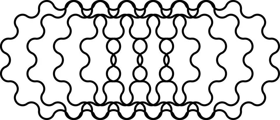 Minimal geometric linear star shape on white background Stock Illustration