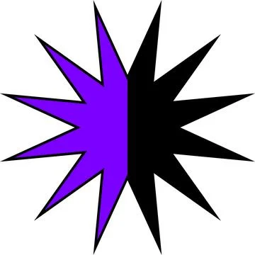 Minimal geometric linear star shape on white background Stock Illustration