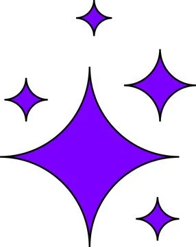 Minimal geometric linear star shape on white background Stock Illustration