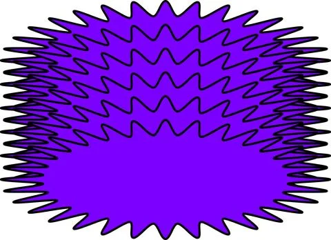 Minimal geometric linear star shape on white background Stock Illustration