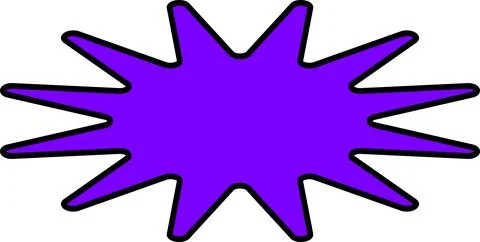 Minimal geometric linear star shape on white background Stock Illustration