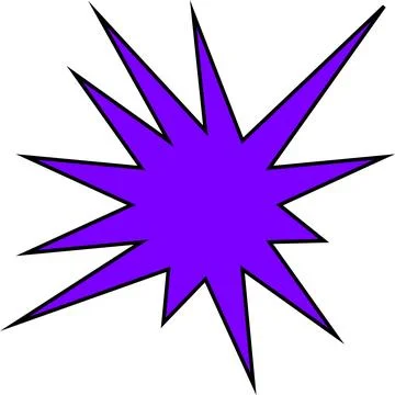 Minimal geometric linear star shape on white background Stock Illustration