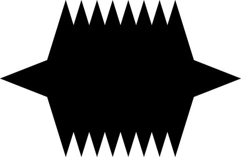 Minimal geometric linear stars shape on white background Stock Illustration