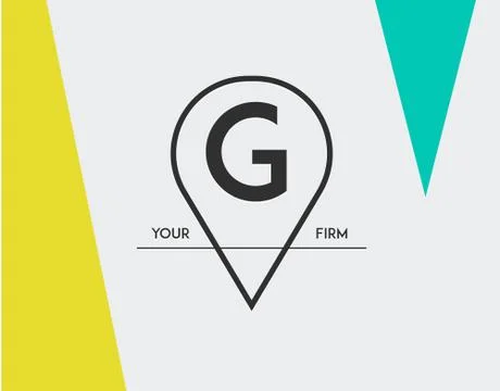 Minimal Geometric Lined Template for Hipster Identity in Vector Stock Illustration