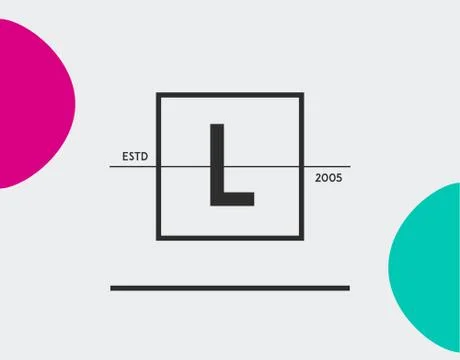 Minimal Geometric Lined Template for Hipster Identity in Vector Stock Illustration