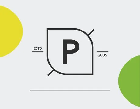 Minimal Geometric Lined Template for Hipster Identity in Vector Stock Illustration