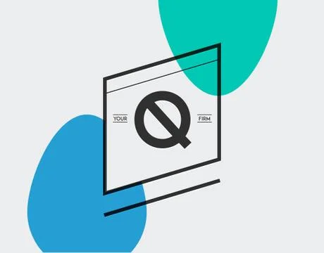 Minimal Geometric Lined Template for Hipster Identity in Vector Stock Illustration
