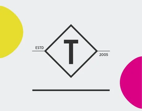 Minimal Geometric Lined Template for Hipster Identity in Vector Stock Illustration
