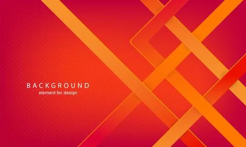 Minimal geometric lines abstract background. Orange. Bright design texture... Illustrazione stock