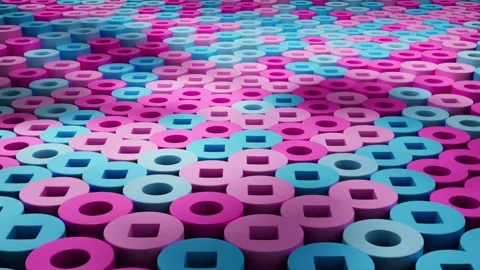 Minimal Geometric Motion – 3D Animated Surface 库存影片 312033587