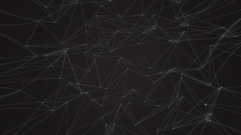 Minimal geometric net with light blue glowing triangular elements Stock Footage 148443549