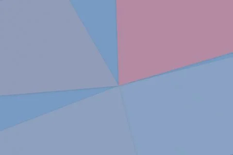 A minimal geometric pastel pattern in soft blue and pink, creating a calm m.. Stockillustratie