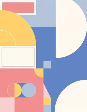 Minimal geometric pattern, abstract background, vector illustration in memphis s イラスト素材