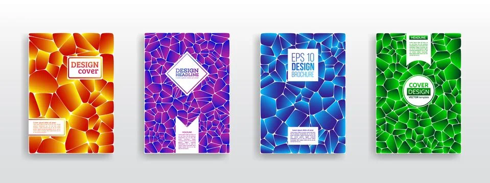 Minimal geometric pattern gradients Stock Illustration