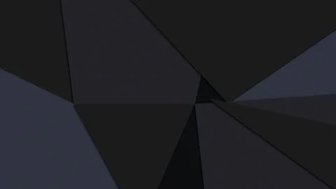 Minimal Geometric Polygons Abstract Background in Dark Charcoal Palette Fea.. Stock Illustration