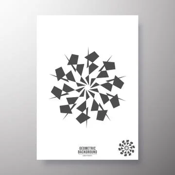 Minimal geometric shape design for printing products Stock Illustration