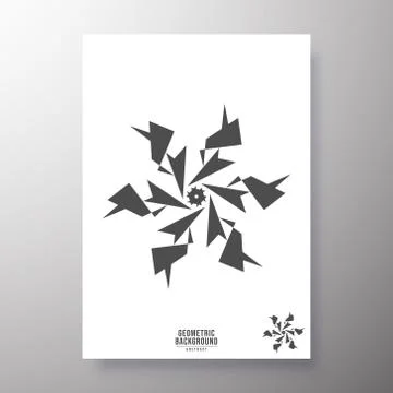 Minimal geometric shape design for printing products Stock Illustration