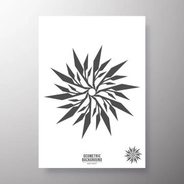 Minimal geometric shape design for printing products Stock Illustration