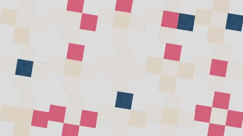 Minimal Geometric Tile Grid Abstract Pastel Background Loop. 4K 스톡 동영상 334058789