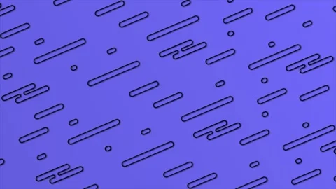 Minimal Geometrical basic shapes over blue background Stock Footage 271323096