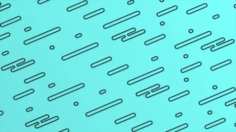 Minimal Geometrical basic shapes over cyan background Stock Footage 271323110