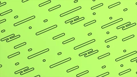 Minimal Geometrical basic shapes over lime green background Stock Footage 271323133