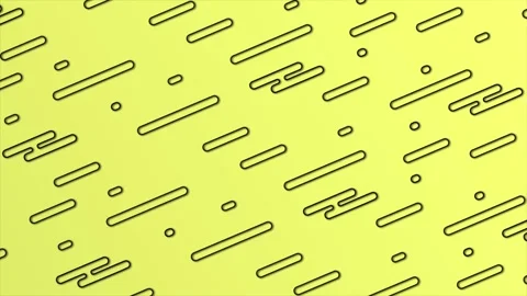 Minimal Geometrical basic shapes over yellow background Stock Footage 271323134