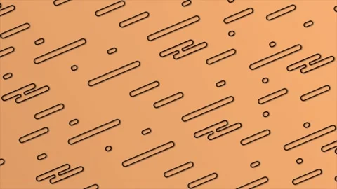 Minimal Geometrical basic shapes over orange background Stock Footage 271323136