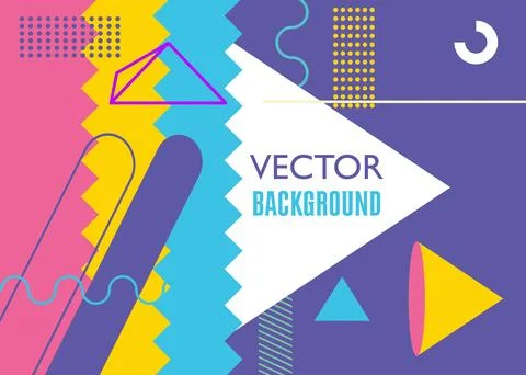 Minimal Geometrical retro elements theme cover. Vintage geometric poster de.. 스톡 일러스트