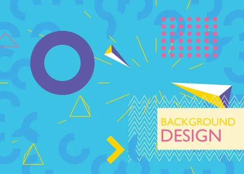Minimal Geometrical retro elements theme cover. Vintage geometric poster de.. Stock Illustration