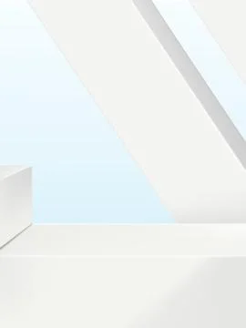 Minimal Geometry Product Display Background or Platform Stock Illustration
