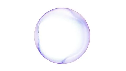 Minimal glass sphere with soft violet blue gradient on light surface, airy .. Stock Illustration