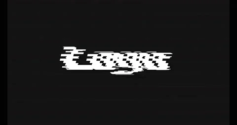 Minimal glitch logo After Effects stock