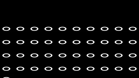 Minimal glowing circle matrix technology abstract motion background Видео 335036307