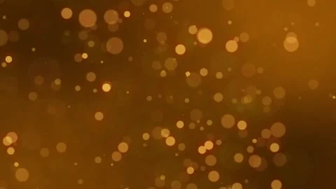 Minimal gold bokeh glittery particles FHD motion background Stock Footage 334002170