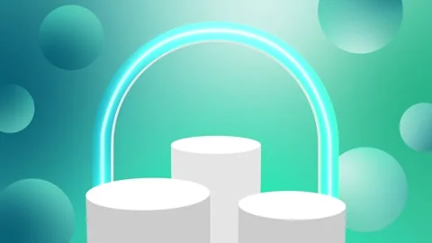 Minimal Gradient Shape Animation Stock Footage 316359501