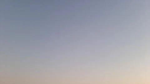 Minimal gradient sky with soft pastel tones at sunset Stock Photos
