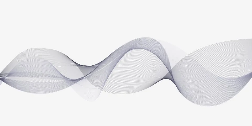 Minimal Gray Abstract Wave Background for Professional Presentation Design Illustration