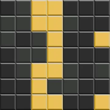 Minimal gray and Ronchi shade Geometric Square Mosaic Tile Pattern Texture Stock Illustration