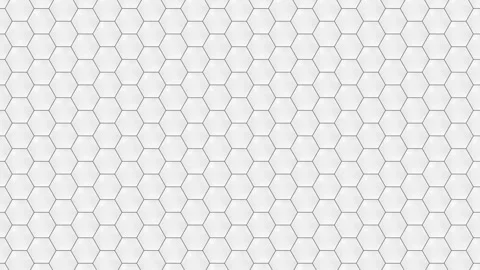 Minimal gray hexagonal pattern seamlessly looping with cinematic abstract motion Stock Footage 340896673
