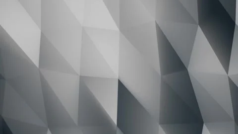 Minimal gray low poly geometric background with faceted triangles and soft .. Stock Footage 329164024