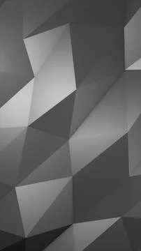 Minimal gray low poly geometric texture with faceted 3D surfaces, angular s.. イラスト素材