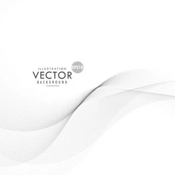 Minimal gray wave background design Stock Illustration