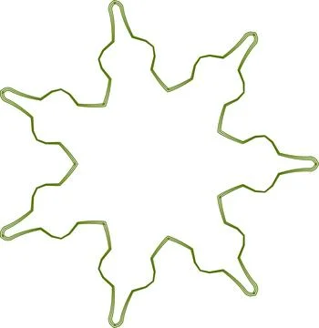 Minimal Green Simple Multi Use Outline Vector Elements with Clean Line Art 스톡 일러스트