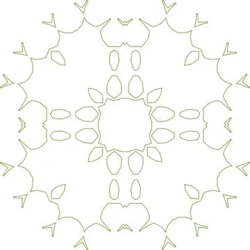 Minimal Green Simple Multi Use Outline Vector Elements with Clean Line Art Stock Illustration