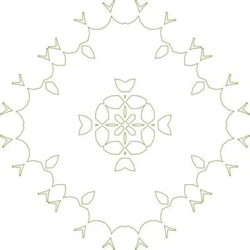 Minimal Green Simple Multi Use Outline Vector Elements with Clean Line Art Stockillustratie
