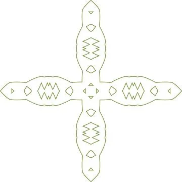 Minimal Green Simple Multi Use Outline Vector Elements with Clean Line Art イラスト素材