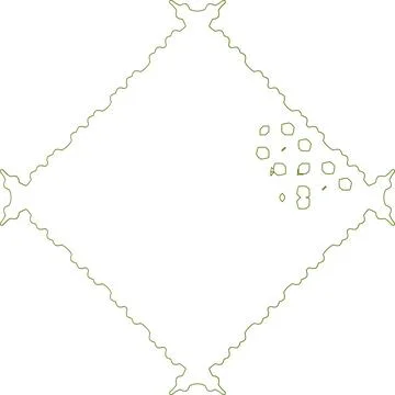 Minimal Green Simple Multi Use Outline Vector Elements with Clean Line Art Stock Illustration